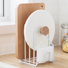 直立式砧板收納架 YTRA362, 白色, 1個