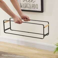 Washong簡約鞋子收納儲物架置物架 黑色, 1個