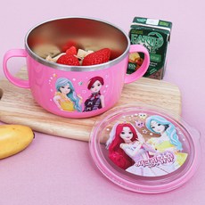 Secret Jouju 拉麵碗 星之寶石 密封蓋不鏽鋼 PR059, 1個, 粉紅色