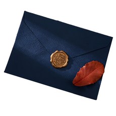 Office Planet 現代感性封蠟貼紙信紙組 海軍藍, 1組