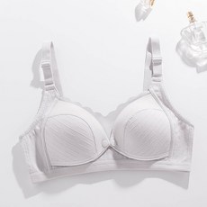 純色條紋哺乳內衣