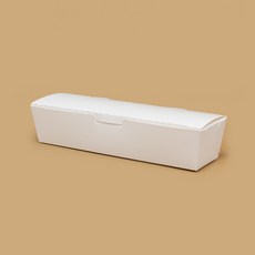 제이팩토리 일회용 김밥한줄용기 백색, 50개, 1개입