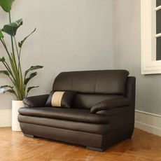 라라홈 나폴리 2인용 소파 + 쿠션 랜덤발송 방문설치, 초코