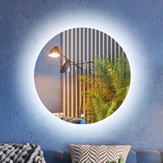 WEMIRROR Signature LED圓形化妝台壁掛式照明鏡, 混合色