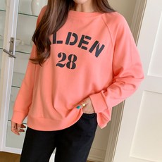 Lindashop Melonsy 拉格蘭袖寬鬆Alden印花圓領大學T cpt11496k2c