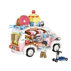 LoZ 甜甜圈餐車迷你積木, 混合色