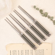 LA CARTUJA Ancla Laguiole 韓式筷子, 4個, 灰色, 單品