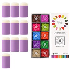 Maket Gamseong 調色裝飾墨水海綿, 紫色, 10個