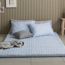 BONNIE LOUISE 超細纖維絎縫床墊套 DINA款, 藍色