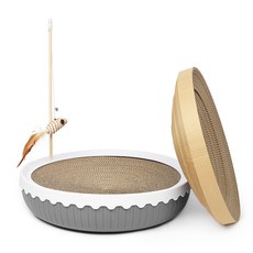 Purmi 貓 Nikoneko 布丁布丁抓痕器, 灰色的, 1個
