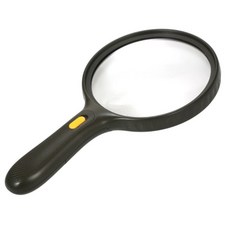 daily friends 超大型帶燈手持式放大鏡 黑色 1.8X - 5X, 1個