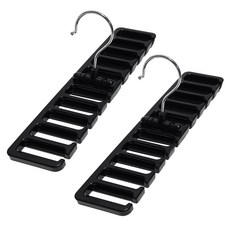 월드크린 밸트 넥타이 정리걸이, 블랙, 2개