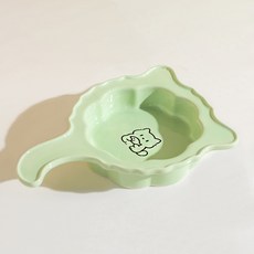 PASTEL PET 寵物豎尾陶瓷食碗 FREE, 綠色, 1個