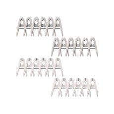 THE ZAKKA 圓形A型O環襪夾 3.5 x 6.5 cm, 灰白色, 24個