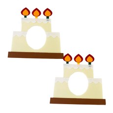 프롬아떼 인싸 파티 생일 케이크 가면, 케이크프레임, 2개