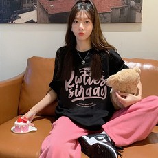 Lemon Soul 女性大尺碼印花短袖T恤