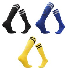 SNF 편안하고 두툼한 축구양말 JIA10 3세트 43 BLWH BUWH YWBL, 혼합색상, 1개