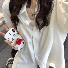 Elso 女士寬鬆顯瘦蓋臀防曬長袖襯衫