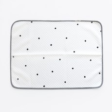 moms nature Baby 雙面防水竹墊, 圓點款