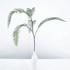 Marsh Marigold 人造迷你棕櫚葉枝 86cm, 綠色, 1個