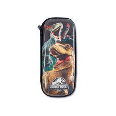 JARASSIC PARK 侏羅紀世界 壓紋鉛筆盒, 黑色的, 1個