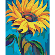 Momofix Painting DIY畫作組 40*50cm, 油彩向日葵, 1個