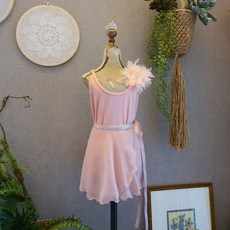 女款基本款芭蕾節奏體操裹身雪紡裙