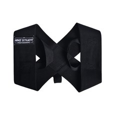 NINE STUDY 專業健身矯姿固定鎖骨挺背帶 BBJ-1 黑色, 1個