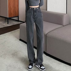 andstyle 女性用魔術腰圍可調節寬版牛仔褲 261442