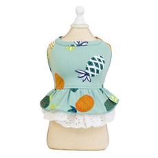 Onmaker 寵物熱帶蕾絲洋装, 薄荷綠