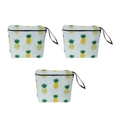 多功能防水尿布收納袋 3入, 鳳梨款