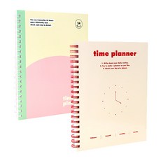 indigo 基本時間計劃器 2 件套, 香草，奶油