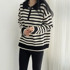 女款泡泡布翻領拉鍊針織衫 n1734