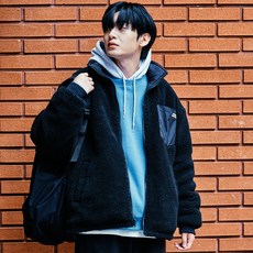어반에이지 남녀공용 리버시블 플리스 자켓
