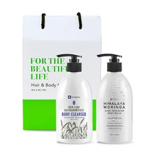 Pogonia Skin Care啤酒酵母沐浴露 500ml+喜馬拉雅辣木潤膚乳 500ml, 1套