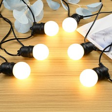21세기트랜드 루시안 LED 알전구 파티라이트 10구 5m, 화이트, 1개