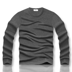 블루포스 남성용 통기성 셸로먼 베이직 라운드 긴팔 티셔츠