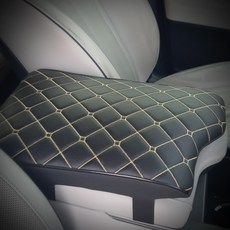 I-VILL Palisade 車用中央扶手靠墊, 金色 + 黑色滾邊, 1個