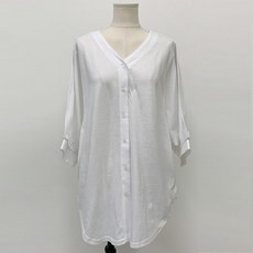 비나인 여성용 비셔스 브이넥 셔츠