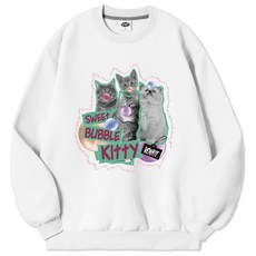 VENHIT 男女通用 Bubble Kitty 棉質運動衫 大學T
