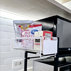 틈새 자석 슬라이딩 선반, 화이트, 1개