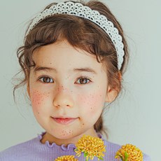 chenny bongbong 女童 Fall in Love 蕾絲蝴蝶結髮帶