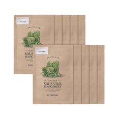 SKINFOOD 思親膚 蔬顏極萃菠菜面膜, 1入, 10個