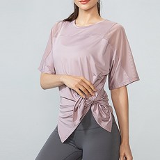 여성용 PDS패션 시원시원한 오버핏 메쉬 피트니스 요가 반팔티