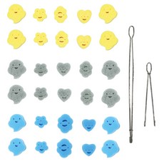 奇麗屋 刷刷樂 百潔去污布10入+軟性清潔海綿10入+清潔木漿棉10入+不鏽鋼夾具長短各一, 1組