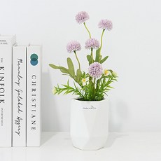 도시정원 롱 미니 알륨 조화 소품, 퍼플, 1개