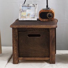 내일의공간 원목 서랍 협탁 23, 1개, 다크