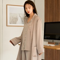 anpa 女式迪士尼米奇摩登絲綢長袍 anpa 37