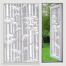 언헤브 다용도 유리창 필름 시트지, 18대나무, 80 x 200 cm