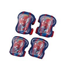 三千里自行車兒童蜘蛛俠護膝2p+護肘2p套組, 藍色, 1組